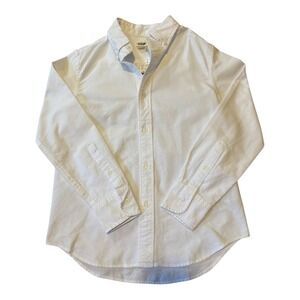 Crewcuts Boys White Long Sleeve Button Down Shirt‎ Size 8 Classic Style NWT